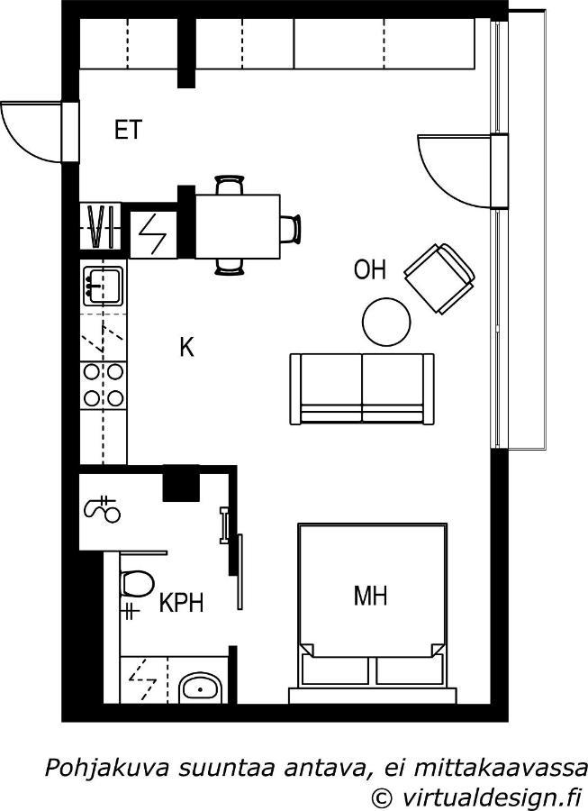 Original Studio with Kitchen