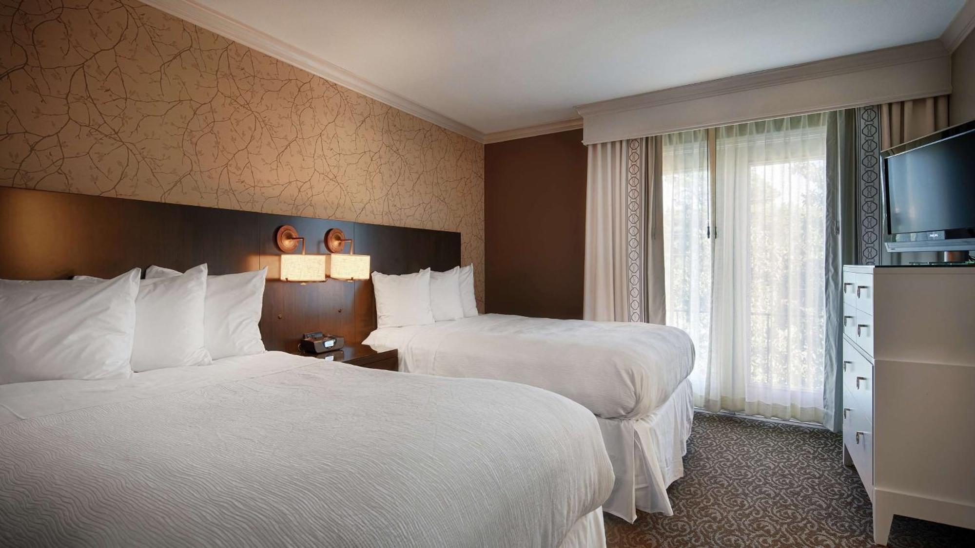 Double Room with Two Double Beds and Roll-In Shower - Disability Access