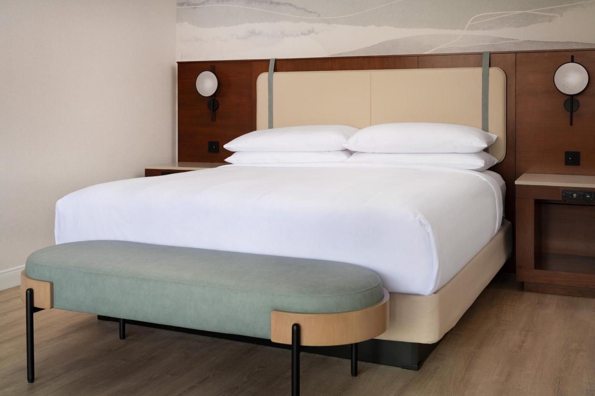 Junior King Suite with Sofa Bed and Harbor View - Mobility Accessible with Roll-in Shower