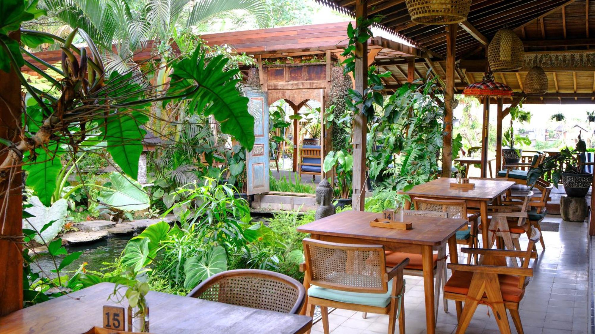 Wooden Mezzanine With Rice Field View