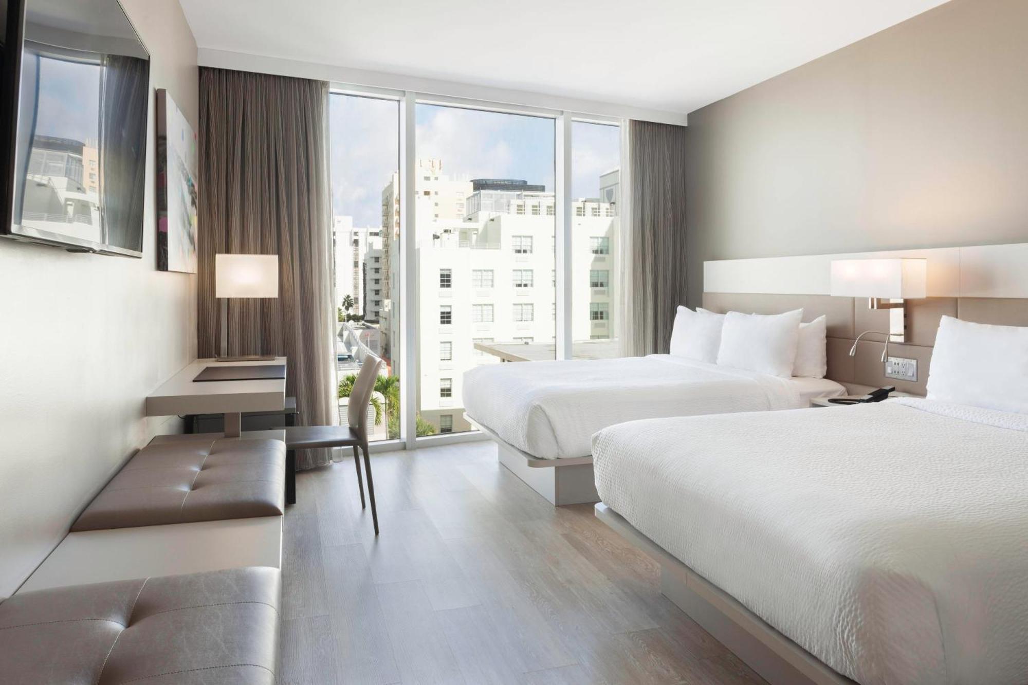 Queen Room with Two Queen Beds with City View