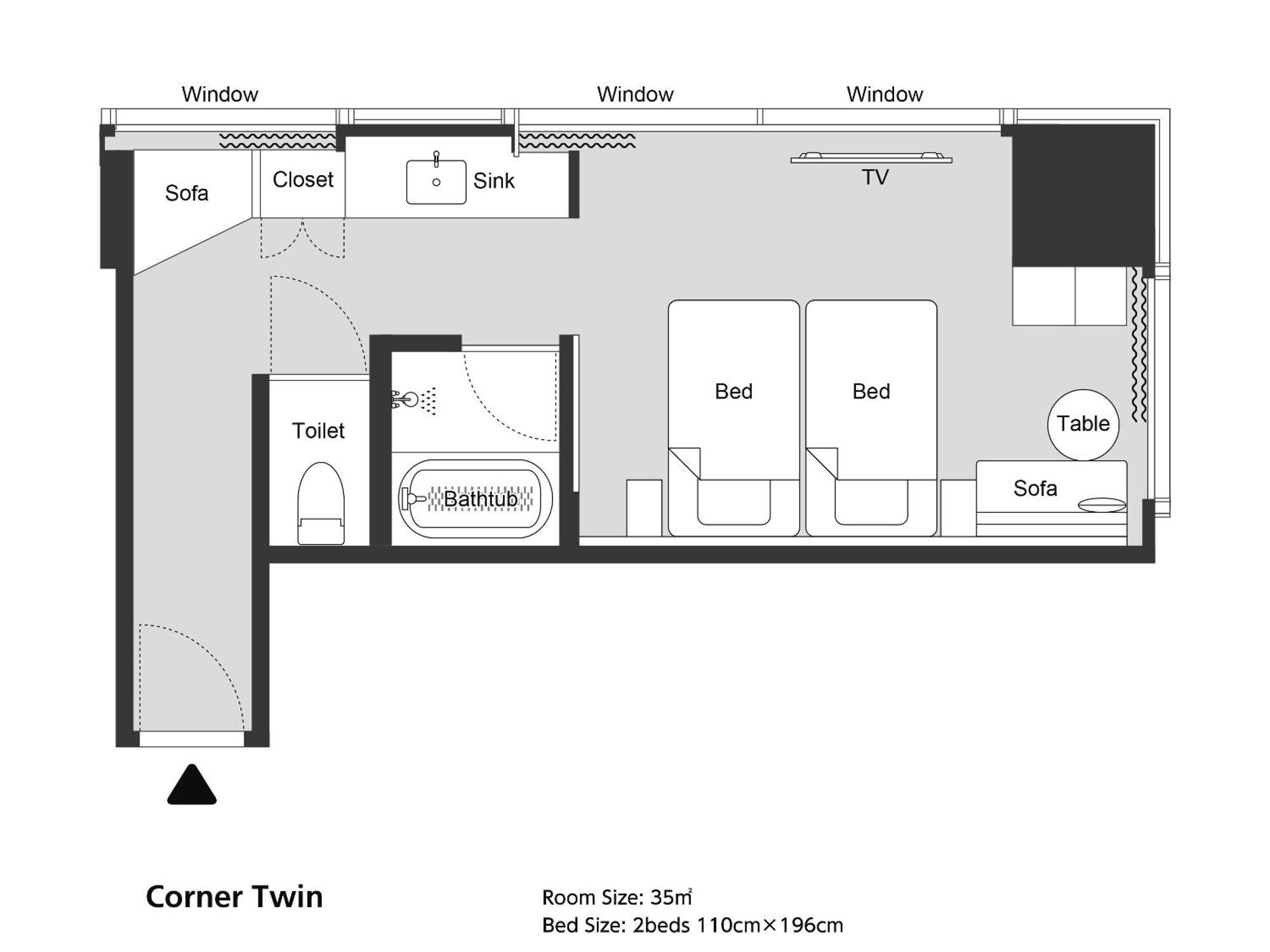 Corner Twin Room