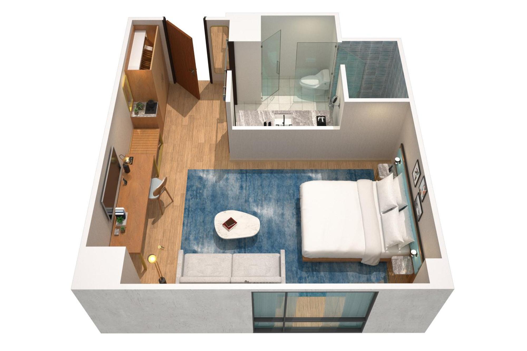 Lauderdale Studio with Sofa Bed