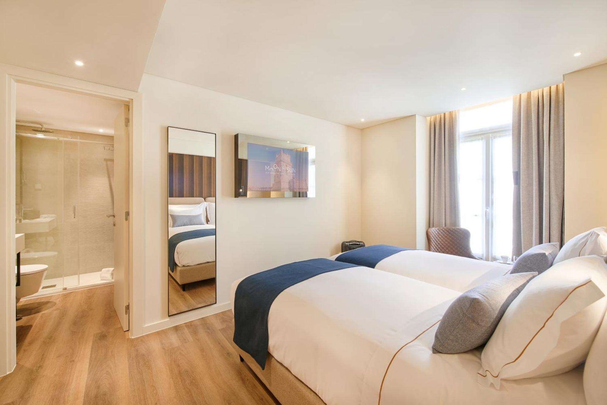Double or Twin Room with Balcony and City View