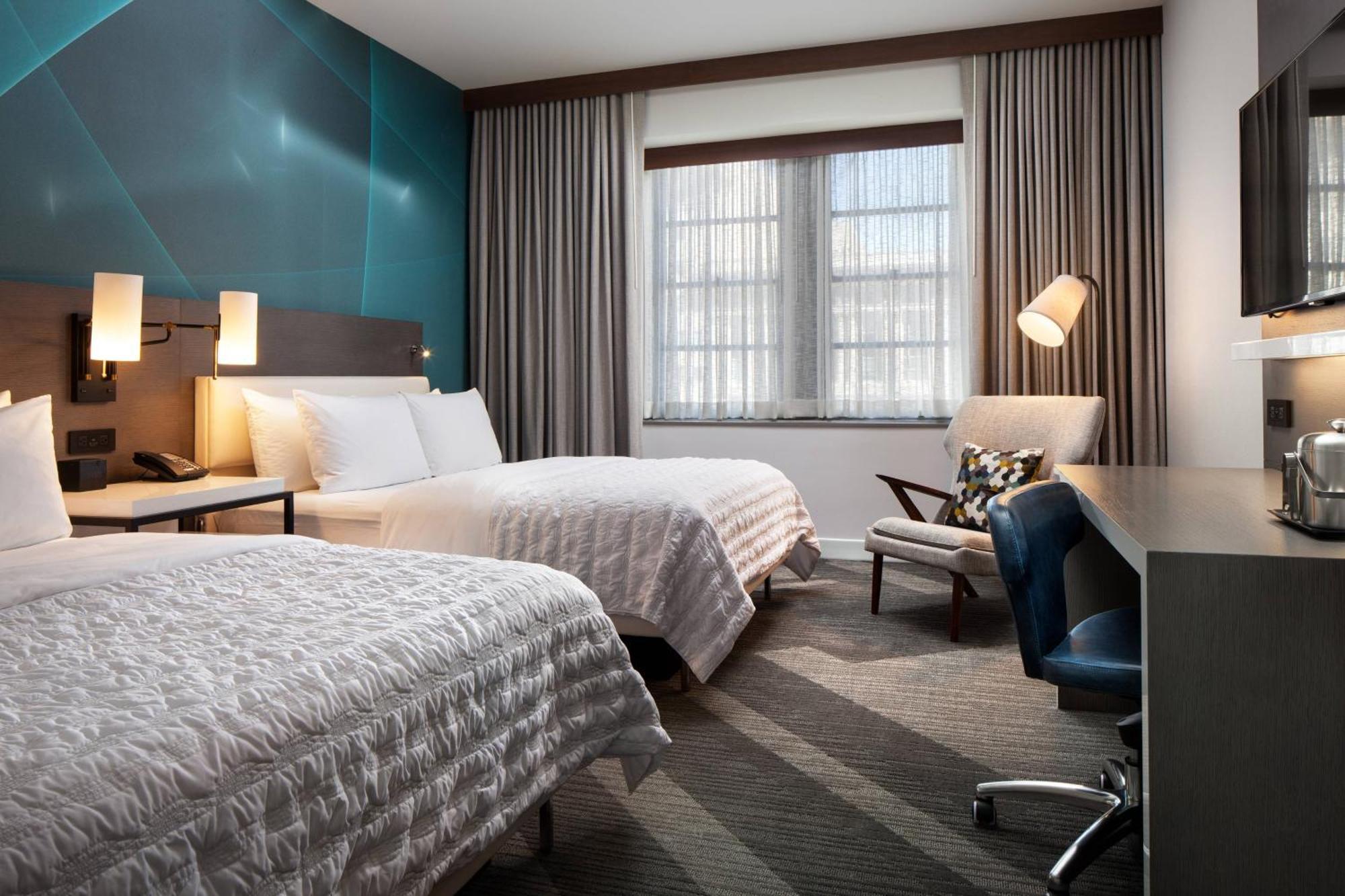 Queen Room with Two Queen Beds and City View