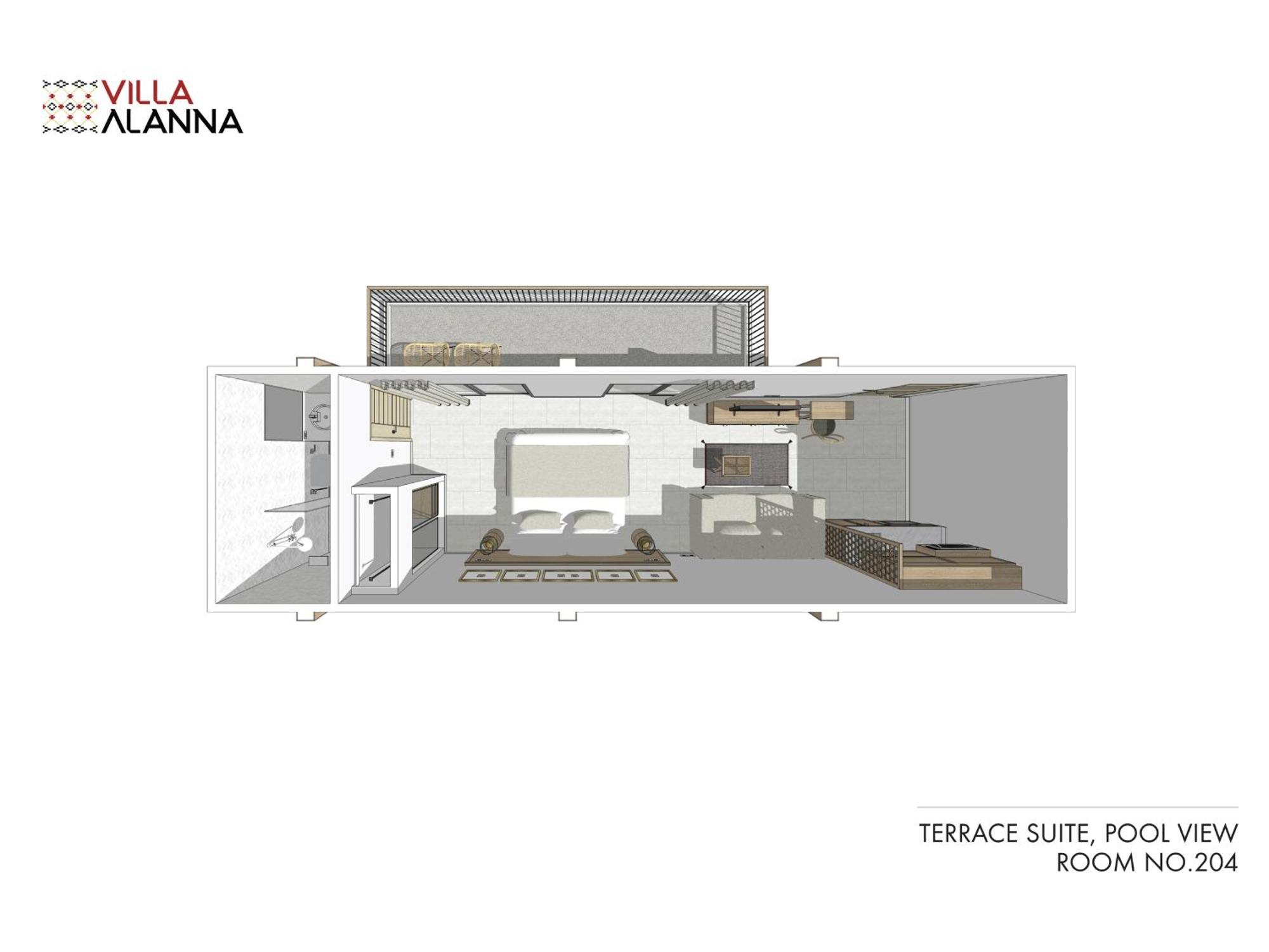 Studio with Terrace