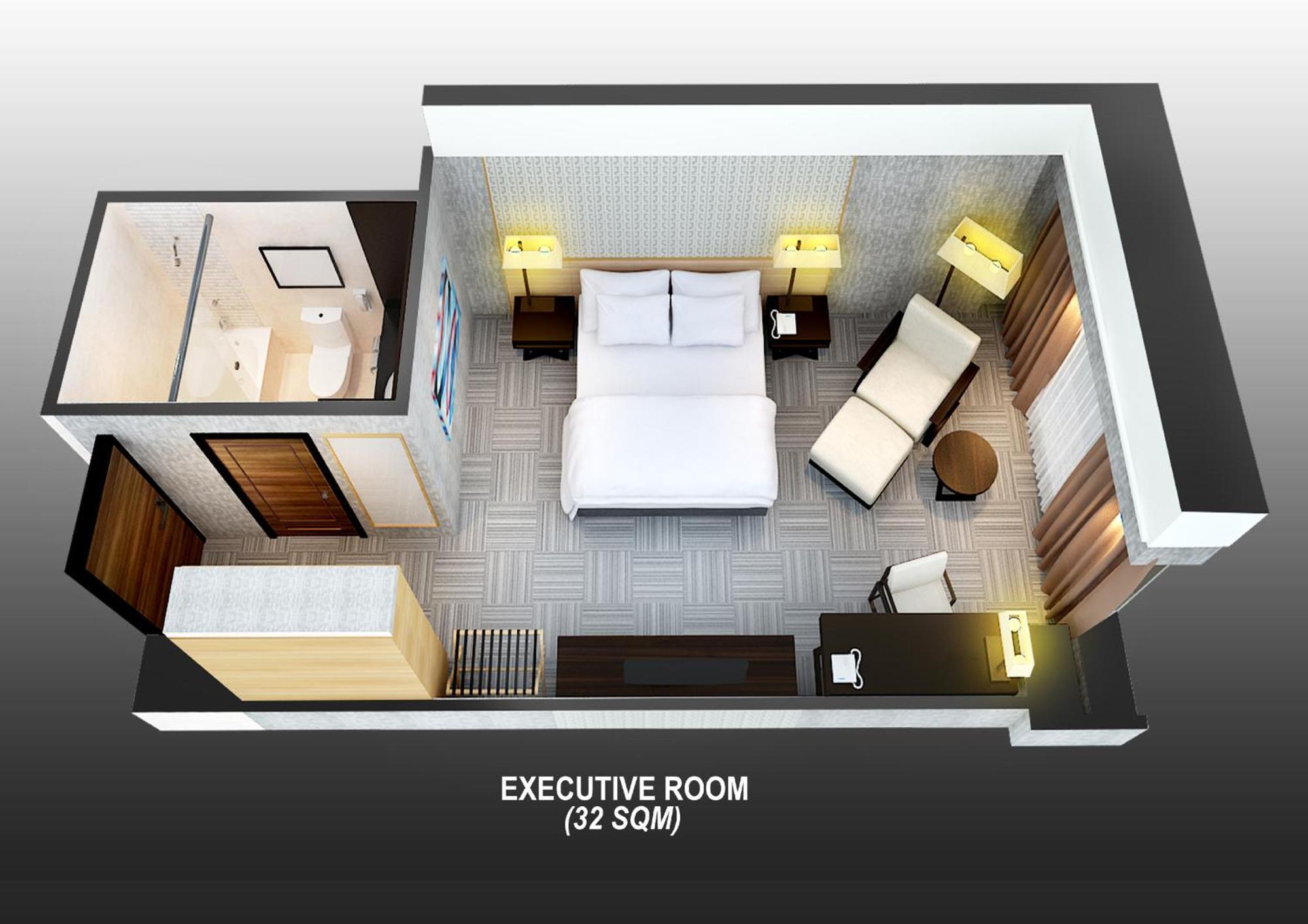 Executive Room, 1 King Bed, Club Access, High Floor