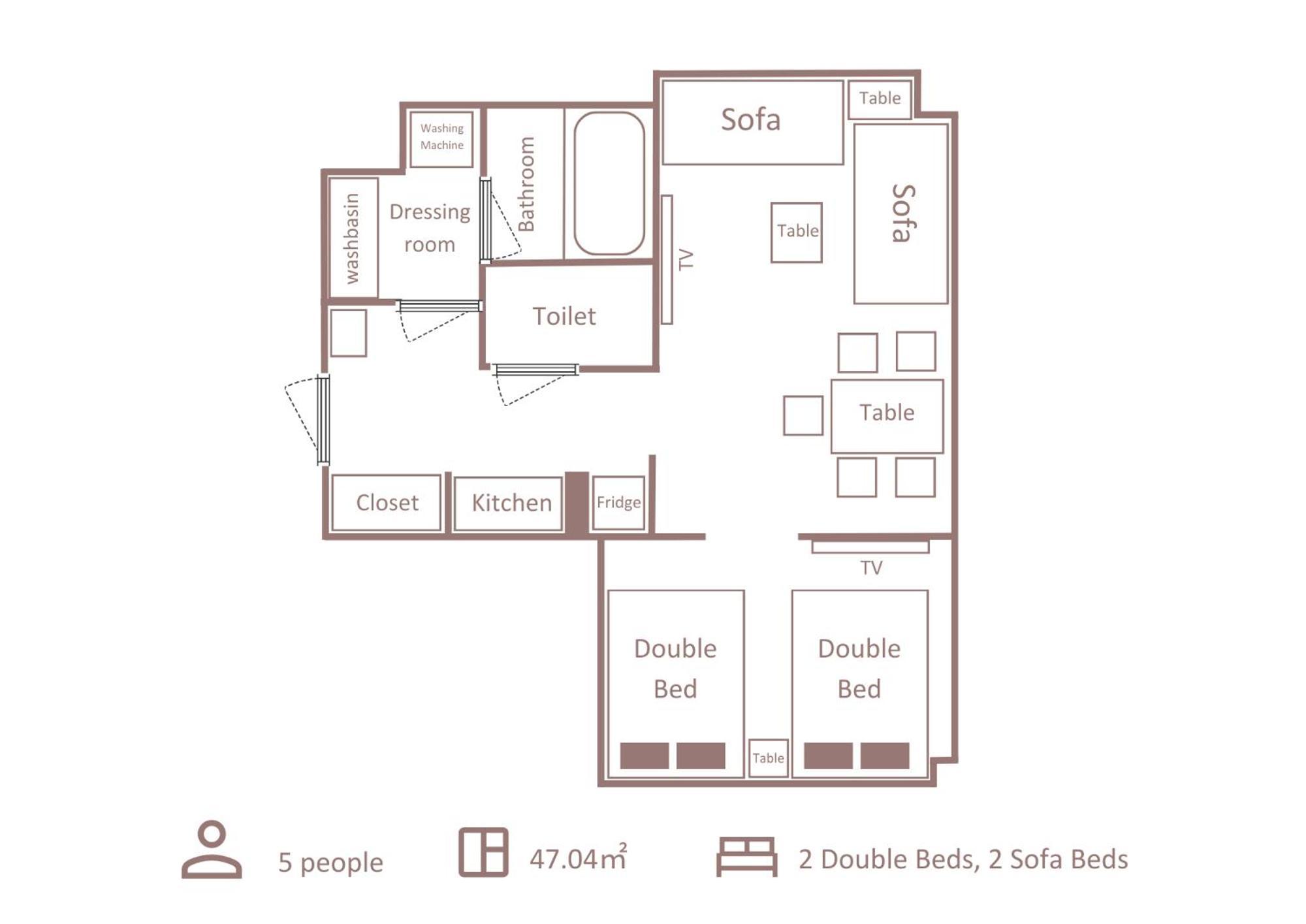 Superior Suite 1 Bedroom with 4 Beds