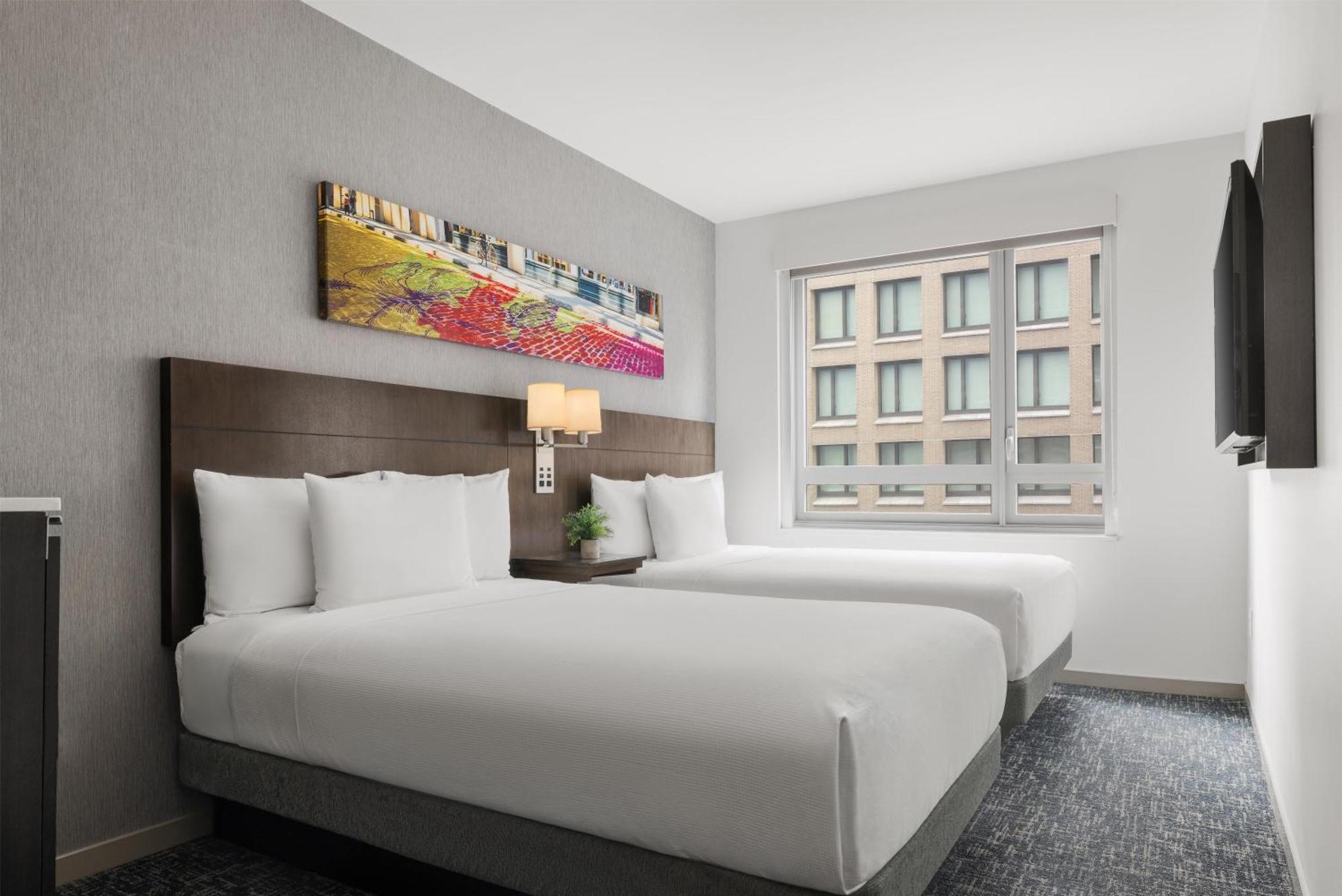 Double Room with Two Double Beds and City View