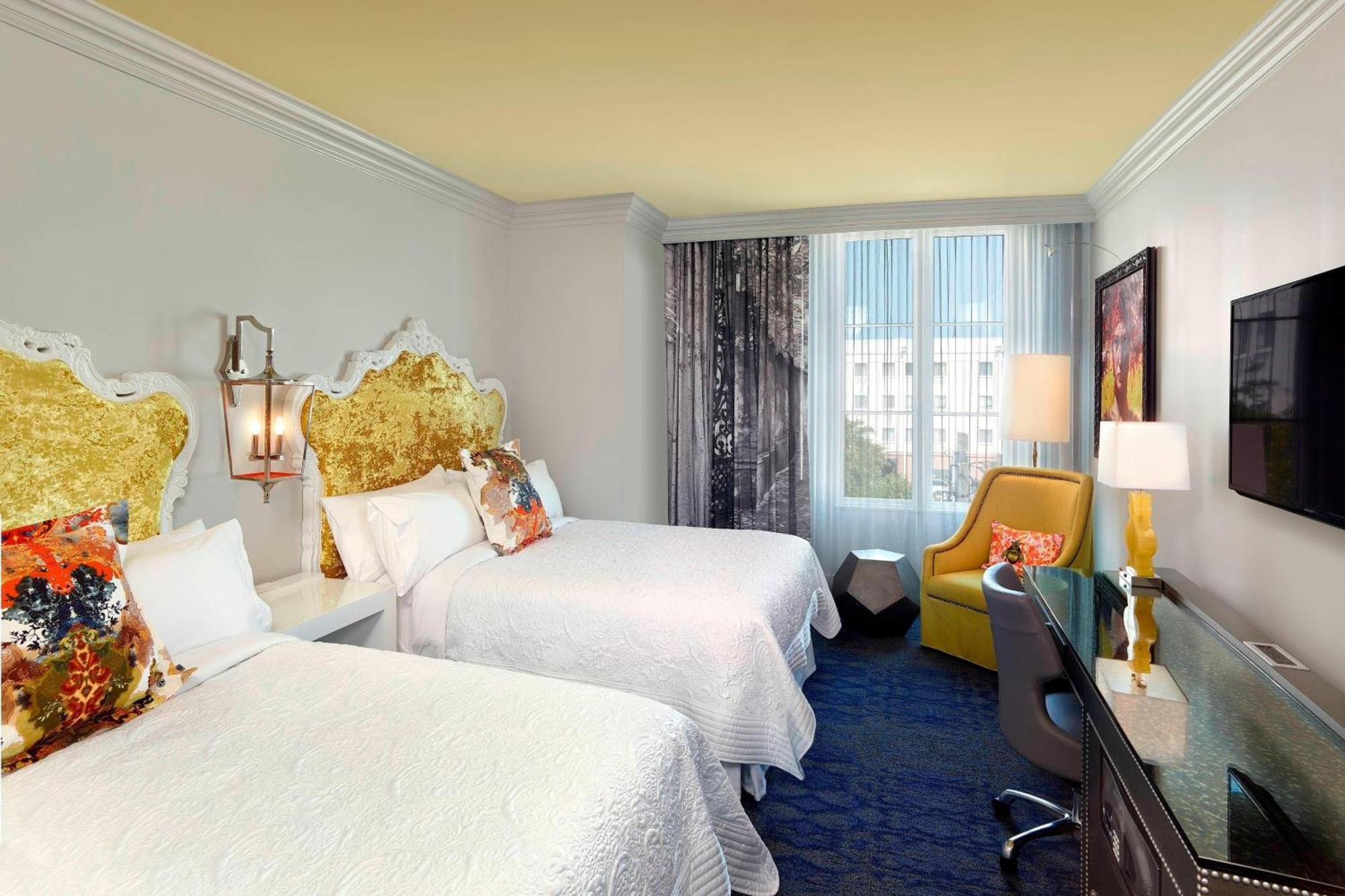 Queen Room with Two Queen Beds and Roll-in Shower - Mobility and Hearing Accessible