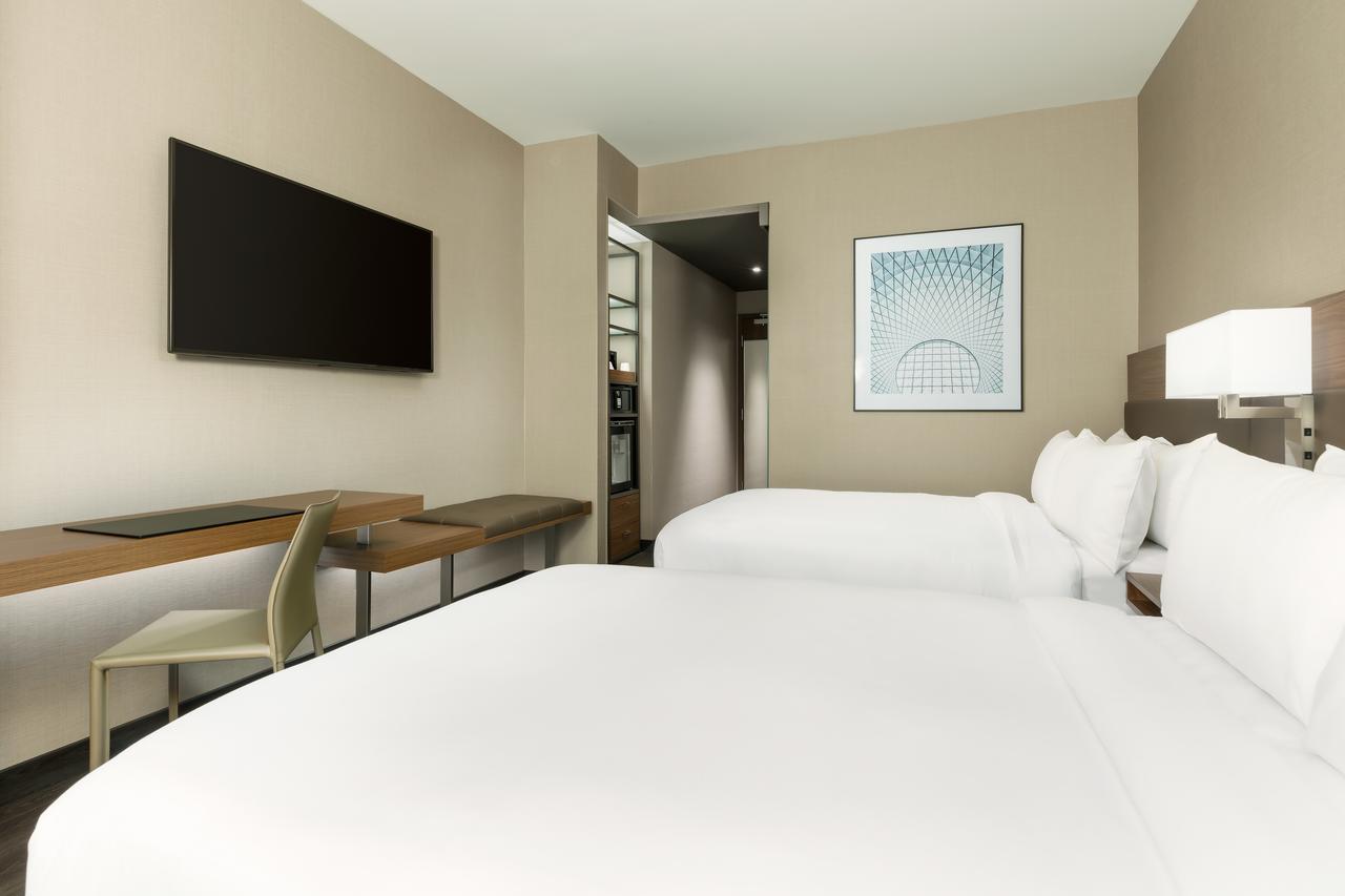 Double Room with Two Double Beds and City View