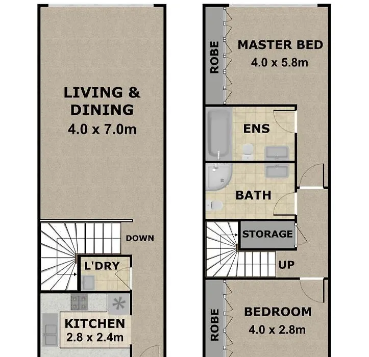 Goldsbrough 2 Bedrooms Split Apartment-1
