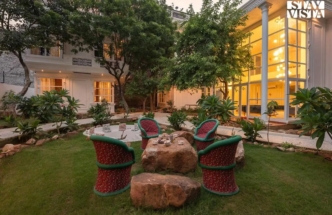 Stayvista's Indraj Manor: Roman-Inspired Villa with Garden & Fireplace-1