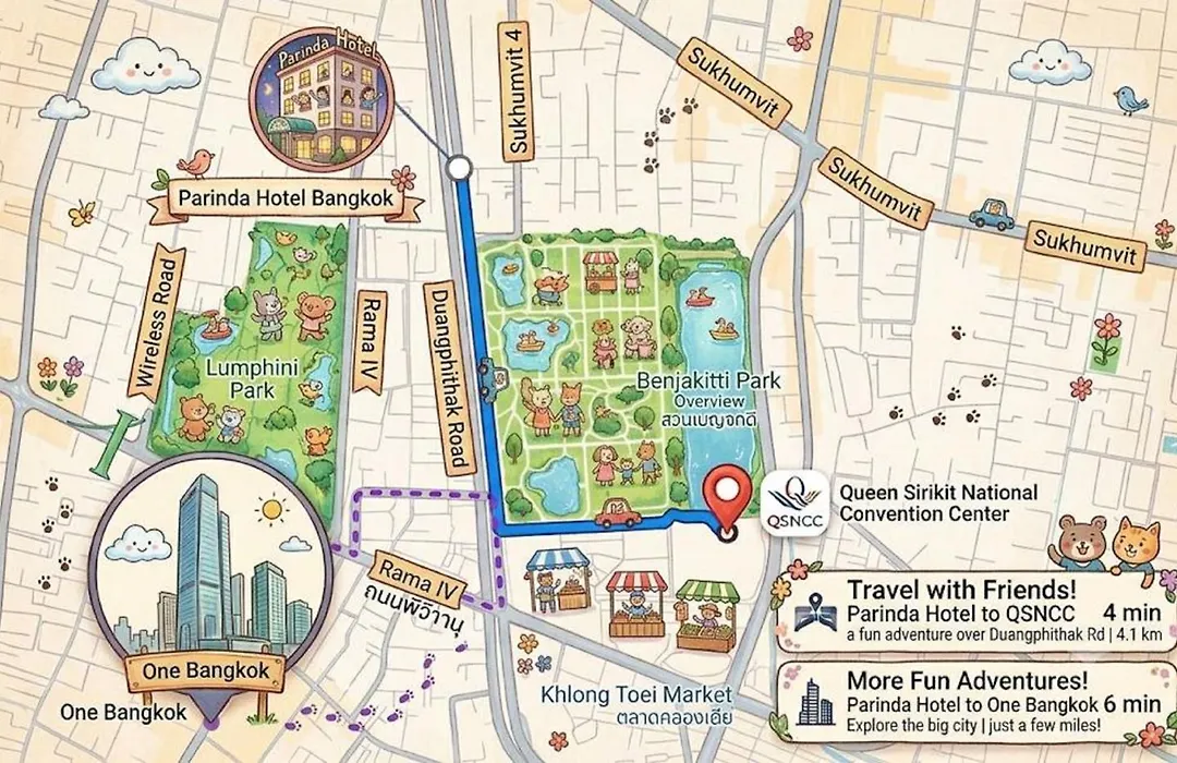 Parinda Hotel - Near Benjakitti Park & Queen Sirikit National Convention Center-1