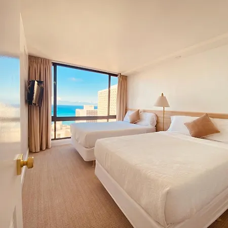 Newly Renovated Luxury, Modern Style Waikiki Sunset Hotel Ocean View Freeparking-3