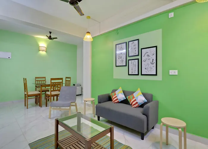 Luxury 2Bhk Apartment Near Calangute Baga Beach With Pool